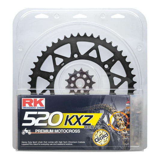 LITE PACK - RK CHAIN & SPROCKET KIT BLACK 14/52 KTM 06-23