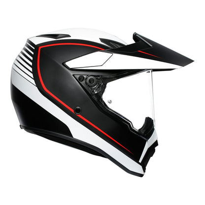 AGV AX9 - PACIFIC ROAD MATT BLACK/WHITE/RED