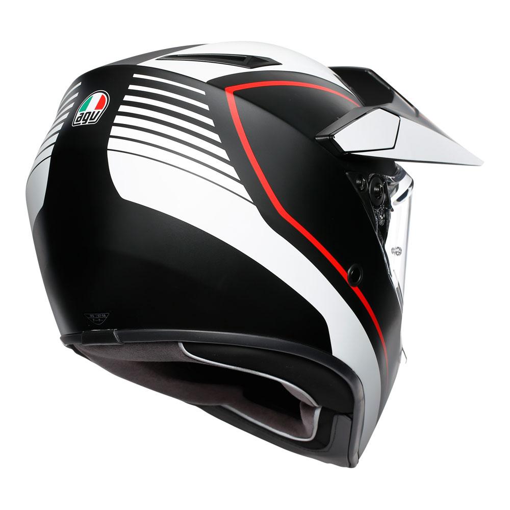 AGV AX9 - PACIFIC ROAD MATT BLACK/WHITE/RED