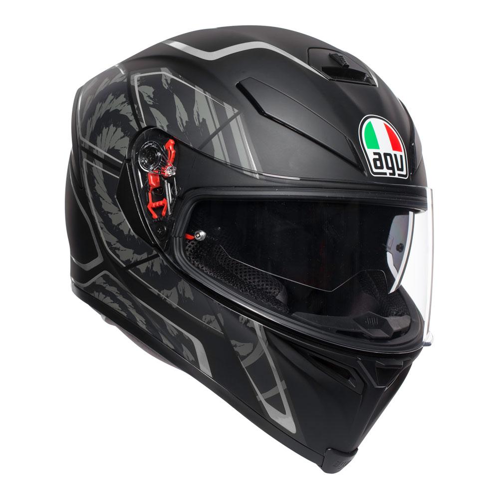 AGV K5 S - TORNADO MATT BLACK/SILVER