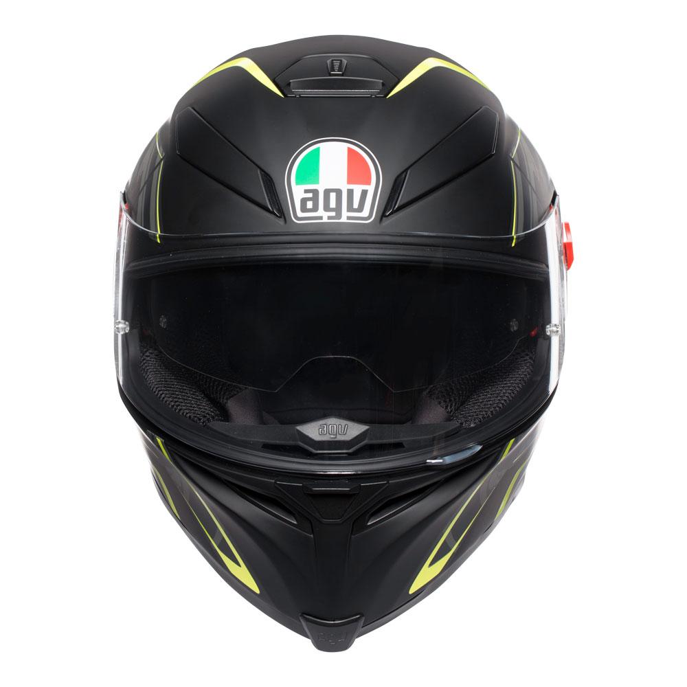 AGV K5 S - TORNADO MATT BLACK/YELLOW FLUO