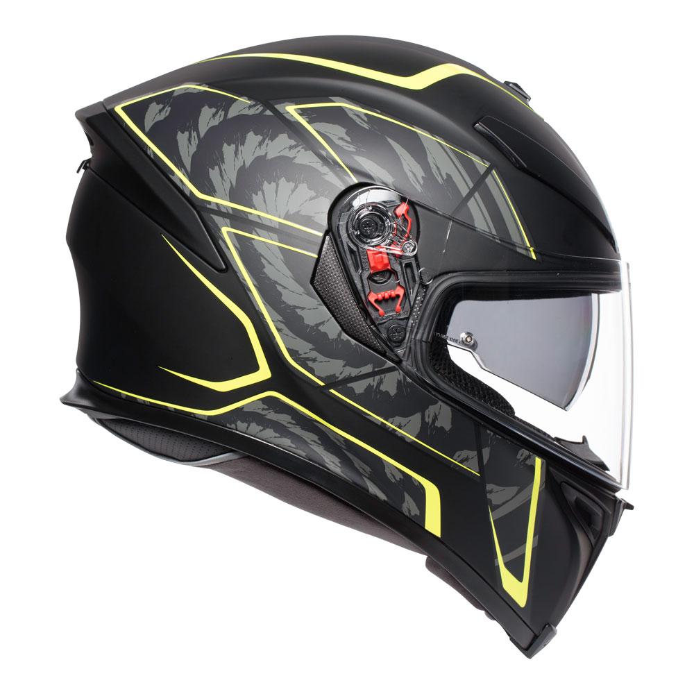 AGV K5 S - TORNADO MATT BLACK/YELLOW FLUO