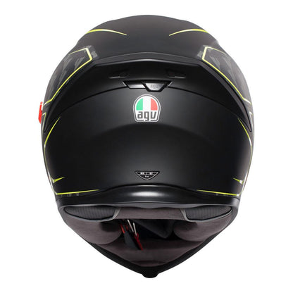 AGV K5 S - TORNADO MATT BLACK/YELLOW FLUO