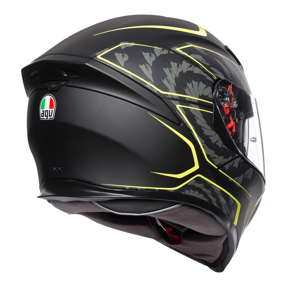 AGV K5 S - TORNADO MATT BLACK/YELLOW FLUO