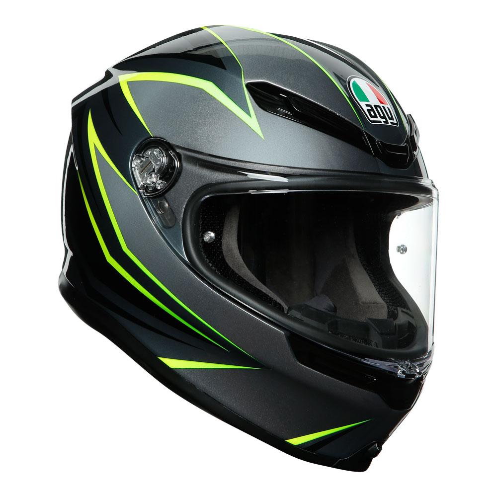 AGV K6 - FLASH GREY/BLACK/LIME