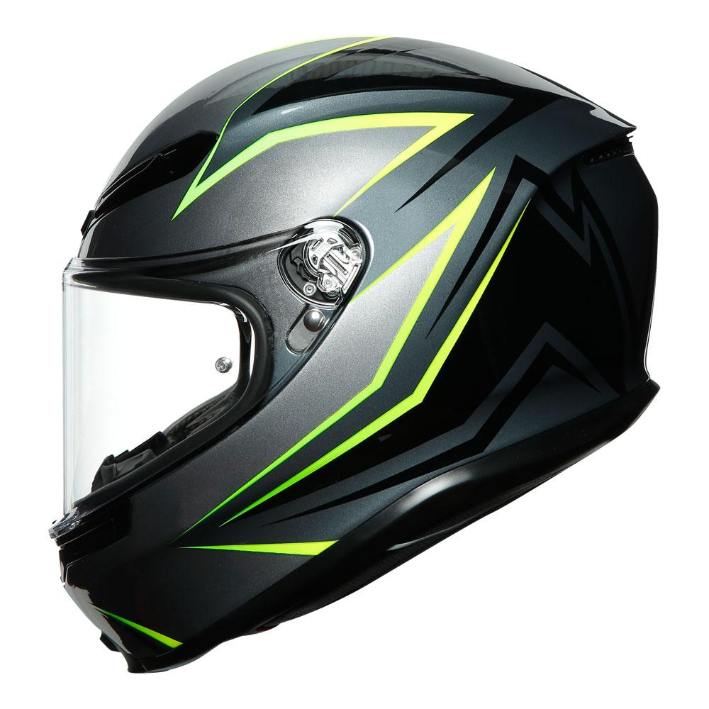 AGV K6 - FLASH GREY/BLACK/LIME