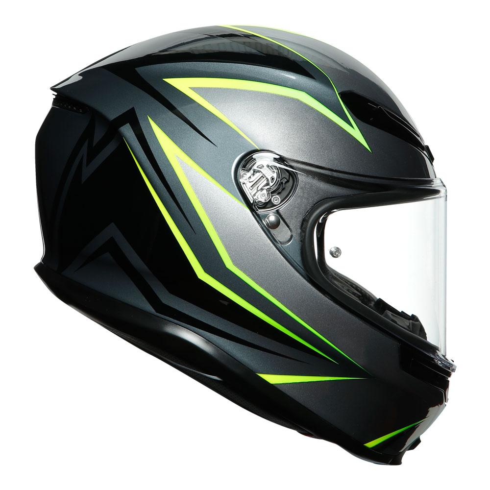 AGV K6 - FLASH GREY/BLACK/LIME