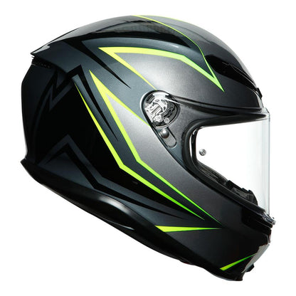 AGV K6 - FLASH GREY/BLACK/LIME