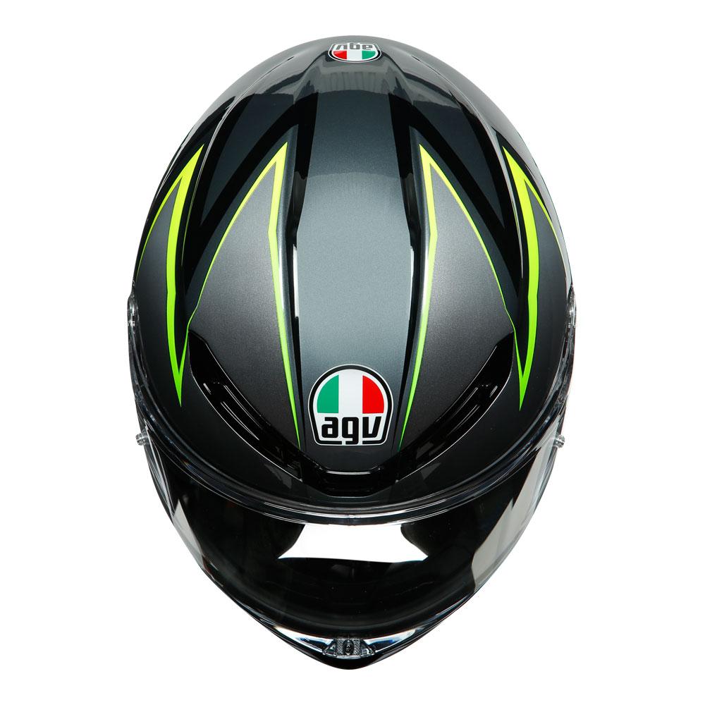 AGV K6 - FLASH GREY/BLACK/LIME