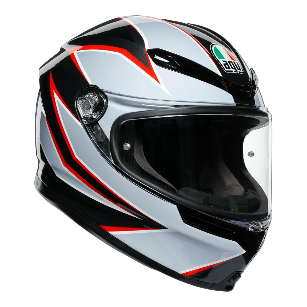 AGV K6 - FLASH MATT BLACK/GREY/RED