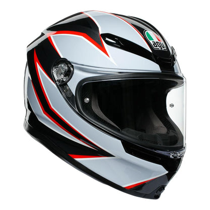 AGV K6 - FLASH MATT BLACK/GREY/RED