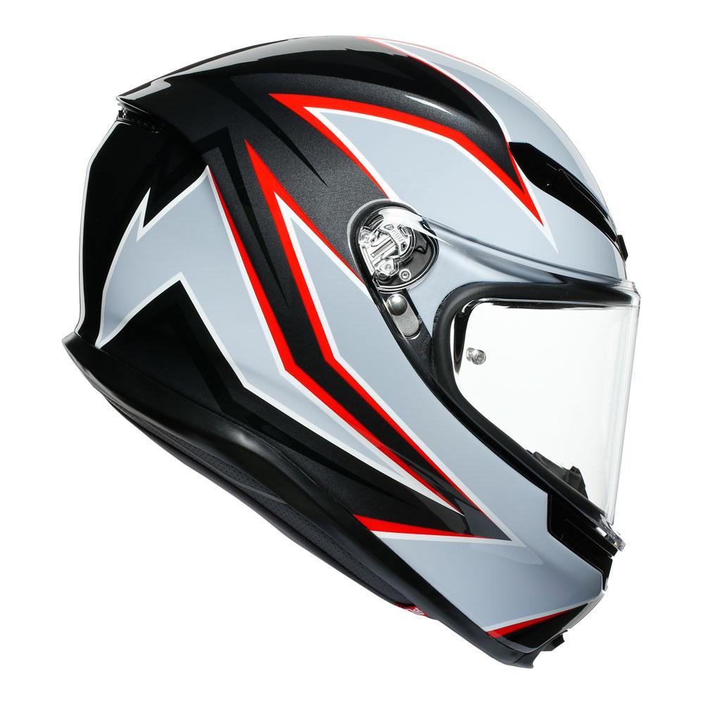 AGV K6 - FLASH MATT BLACK/GREY/RED