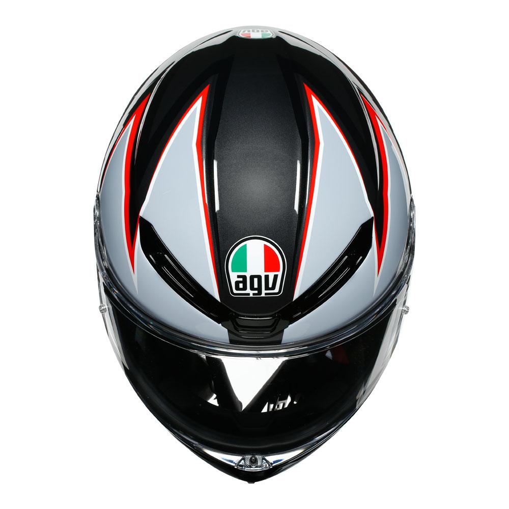 AGV K6 - FLASH MATT BLACK/GREY/RED