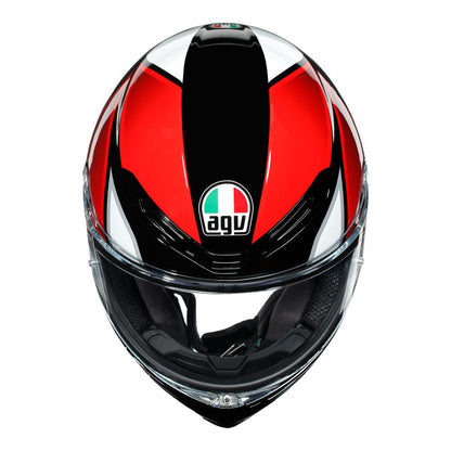 AGV K6 - HYPHEN BLACK/RED/WHITE