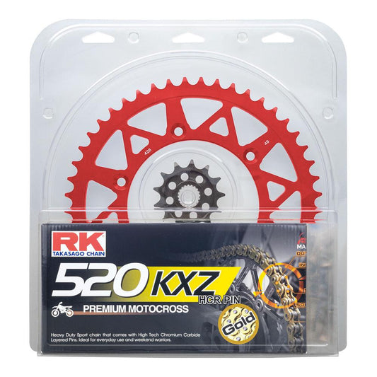 LITE PACK - RK CHAIN & SPROCKET KIT RED - 13/51 CRF250R 04-17