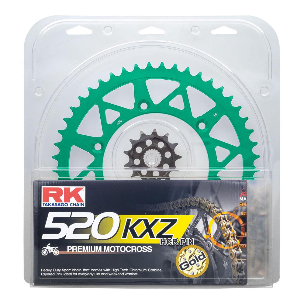 LITE PACK - RK CHAIN & SPROCKET KIT GREEN 13/48 KX250F 06-22