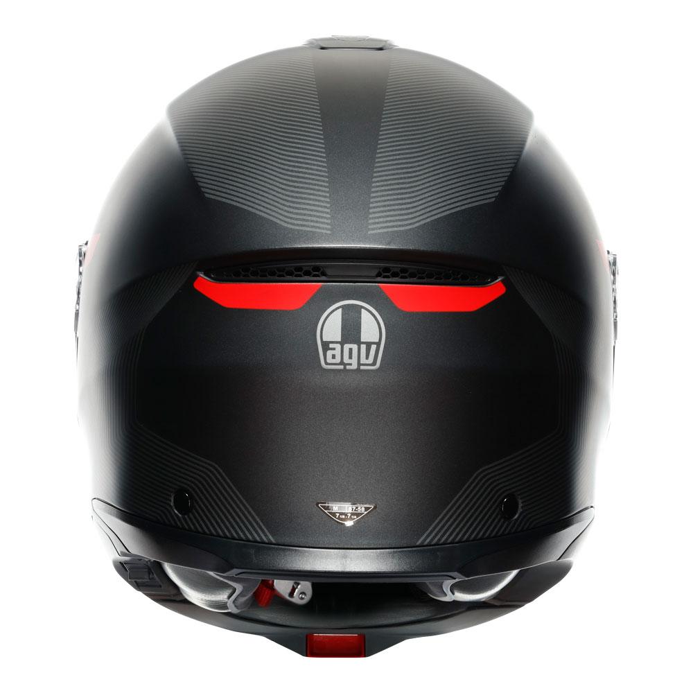 AGV TOURMODULAR FREQUENCY MATT GUNMETAL/RED