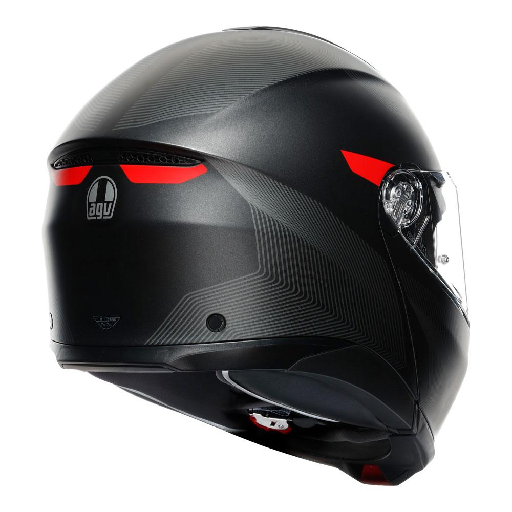 AGV TOURMODULAR FREQUENCY MATT GUNMETAL/RED