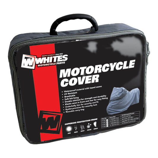 WHITES PREMIUM BIKE COVER - LGE 750-1300CC/ RACK